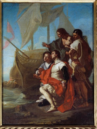 The Arrival of Christopher Columbus in America by Francesco Solimena