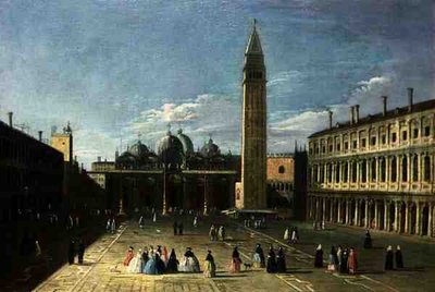 A View of the Piazza San Marco, Venice by Francesco Tironi