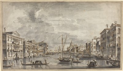 The Grand Canal Looking Toward the Salute and the Dogana by Francesco Tironi