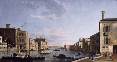 Venice: The Grand Canal looking from the Campo San Vio towards the Bacino by Francesco Tironi