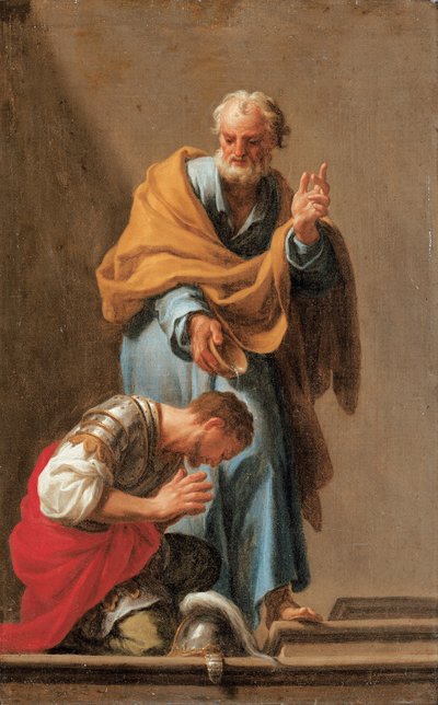 St. Peter Baptising the Centurion Cornelius by Francesco Trevisani
