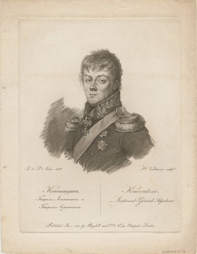 Portrait of Count Pyotr Petrovich Konovnitsyn by Francesco Vendramini
