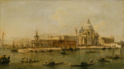 Venice: The Dogana and Santa Maria della Salute by Francesco circle of Guardi