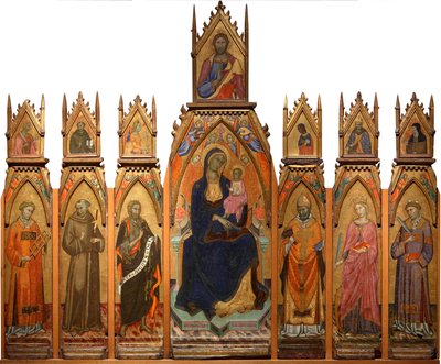 Madonna and Child. Christ and Saints by Francesco dAntonio da Ancona