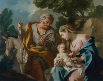 Rest on the Flight to Egypt by Francesco de Mura