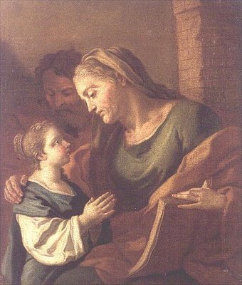 St. Anne Instructing the Christ Child by Francesco de Mura