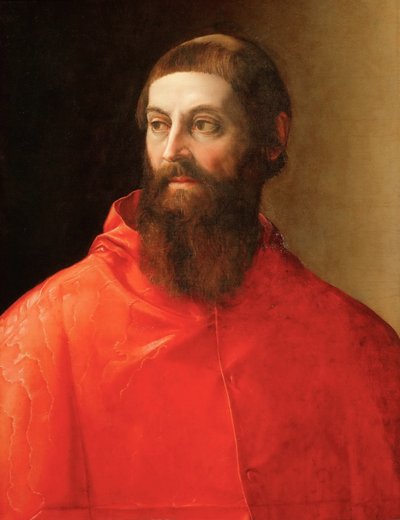 Portrait of the Cardinal Rodolfo Pio by Francesco de Rossi Salviati