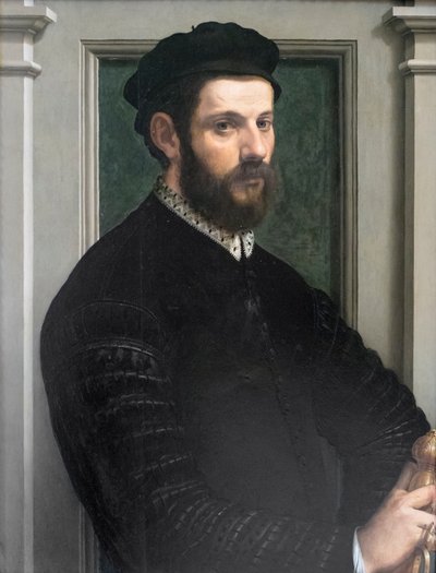 Portrait of a Gentleman by Francesco de Rossi Salviati Cecchino