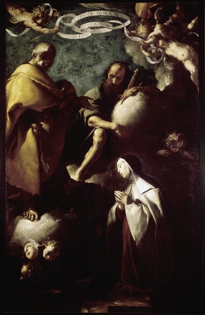 The Vision of Saint Therese of Avila by Francesco del Cairo