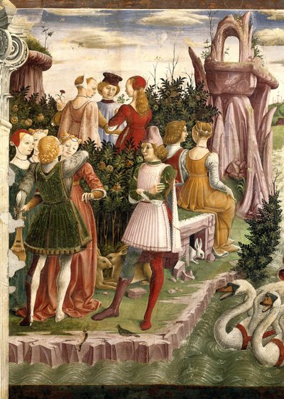 Allegory of April: Triumph of Venus by Francesco del Cossa