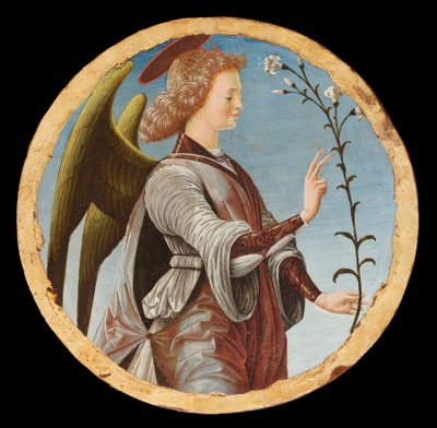 Polittico Griffoni: Angel of the Annunciation by Francesco del Cossa