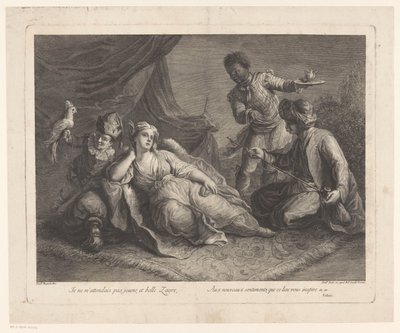 Woman Lying on a Carpet by Francesco del Pedro