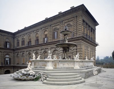 View of the fountain of the artichoke by Francesco del Tadda