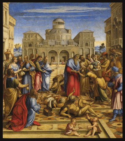 John the Merciful in Alexandria by Francesco di Bernardo de Vecchi Santacroce