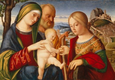 The Mystical Marriage of Saint Catherine by Francesco di Bernardo de Vecchi Santacroce