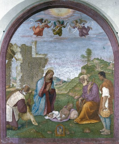 Adoration of the Shepherds by Francesco di Cristofano Franciabigio