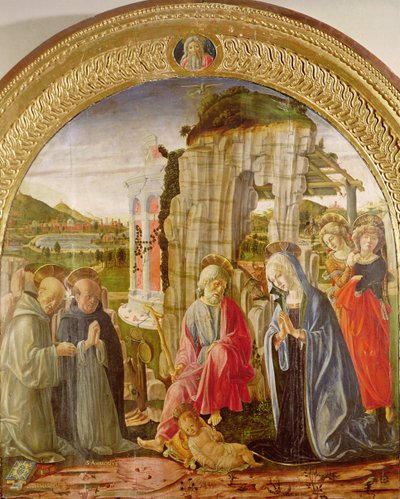 Adoration of the Child by St. Ambrose and St. Bernard by Francesco di Giorgio Martini