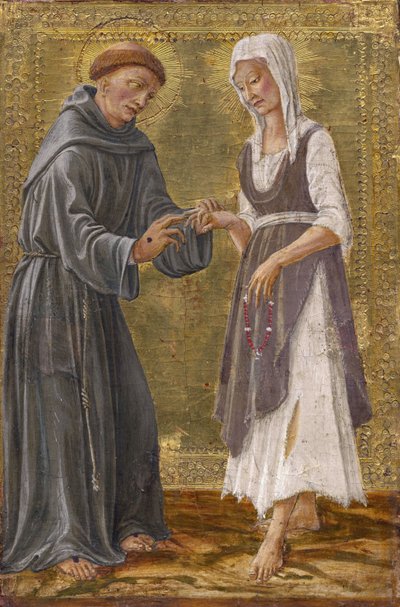 The Sacred Exchange between Saint Francis and Lady Poverty by Francesco di Giorgio Martini