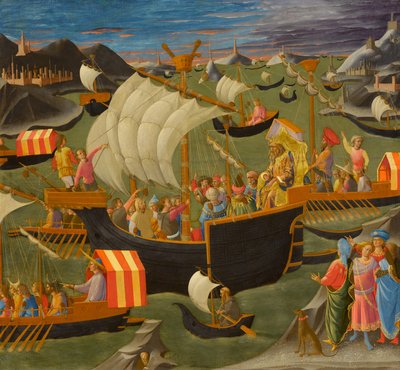 King Melchior Sailing to the Holy Land, c.1445-50 by Francesco di Stefano Pesellino