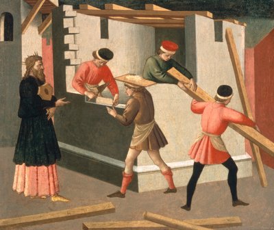 The Construction of the Temple of Jerusalem by Francesco di Stefano Pesellino