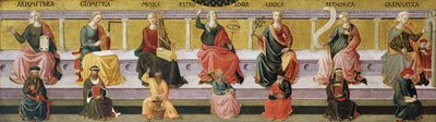The Seven Liberal Arts (Arithmetic, Geometry, Music, Astrology, Logic, Rhetoric, and Grammar) by Francesco di Stefano Pesellino