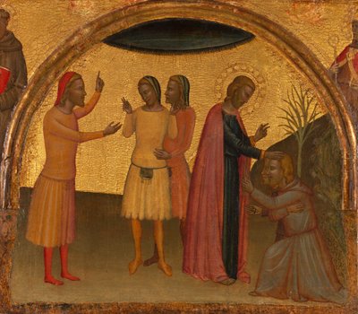 Saint John the Evangelist with Acteus and Eugenius by Francescuccio Ghissi