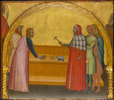 St. John Evangelist Reproving the Philosopher Crato, c.1370-1380 by Francescuccio Ghissi