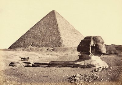 Great Pyramid of Giza and Sphinx, Egypt by Francis (after) Frith
