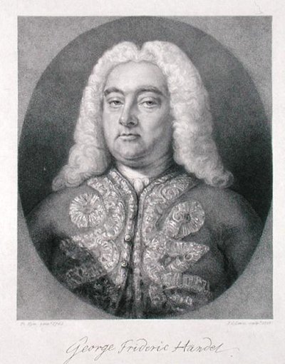 George Frederick Handel engraved by Frederick Christian Lewis I 1828 by Francis (after) Kyte