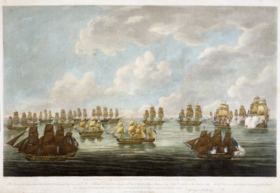 Action between the China Fleet and a French squadron on February 15th 1804 by Francis (after) Sartorius