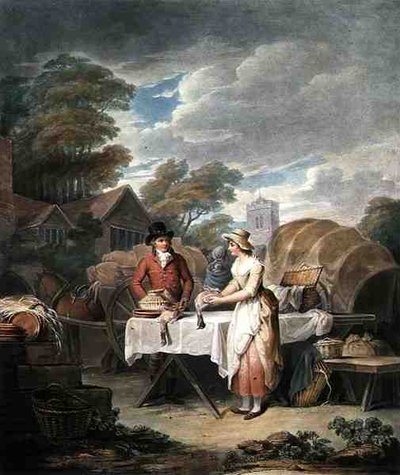 At Market, engraved by W. Annis, published by Morgan & Pearce by Francis (after) Wheatley
