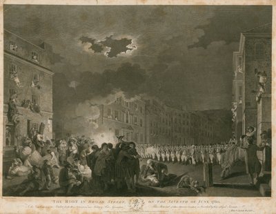 The Riot of Broad Street, London, on 7 June 1780 by Francis (after) Wheatley