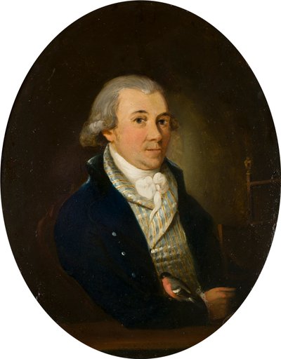 Portrait of a Gentleman with a Bullfinch, c.1794-1872 by Francis (attr. to) Alleyne