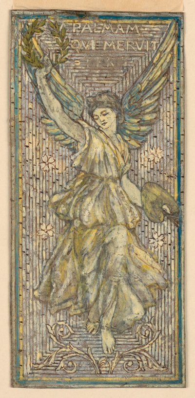 Design for Mosaic or Stained Glass Window in Honor of a Painter (