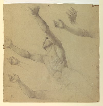 Figure Study for Diana and Her Attendants among the Constellations by Francis Augustus Lathrop