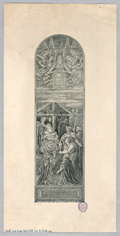 Memorial Window for Harriet M. Crall by Francis Augustus Lathrop