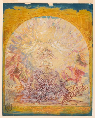 Sketch for the Painting in the Chancel of St. Bartholomew, New York City by Francis Augustus Lathrop