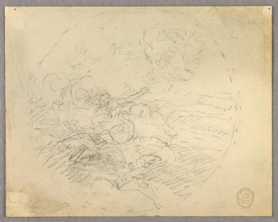Sketch of Figures in a Circle by Francis Augustus Lathrop