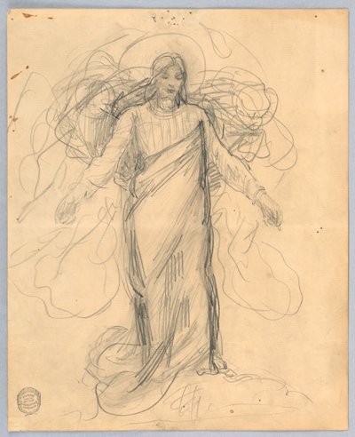 Study for Christ, Chancel of St. Bartholomew, New York by Francis Augustus Lathrop