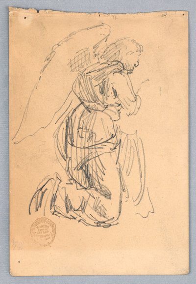 Study for an Angel in Adoration by Francis Augustus Lathrop