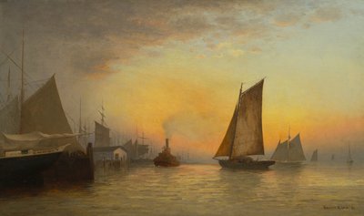 New York Harbor, N.Y., 1880 by Francis Augustus Silva