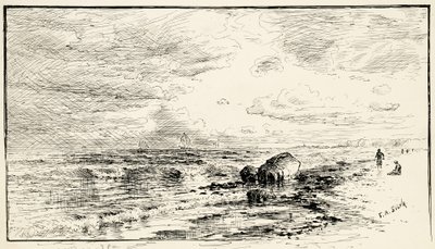 The Beach Near Point Judith, Rhode Island by Francis Augustus Silva