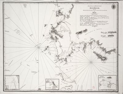 Chart of the Promontory of Boodroom with the Karabaghla Islands and the North Point of the Island of Kos ... by Francis Beaufort F.R.S. ... 1811 by Francis Beaufort