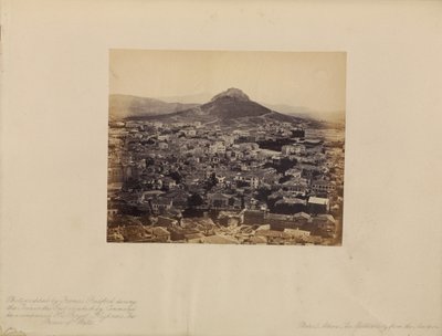 Athens - The Modern City from the Acropolis by Francis Bedford