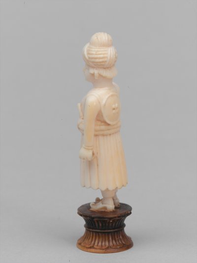 Black Pawn, Chess Piece, India, 1820 by Francis Bedford