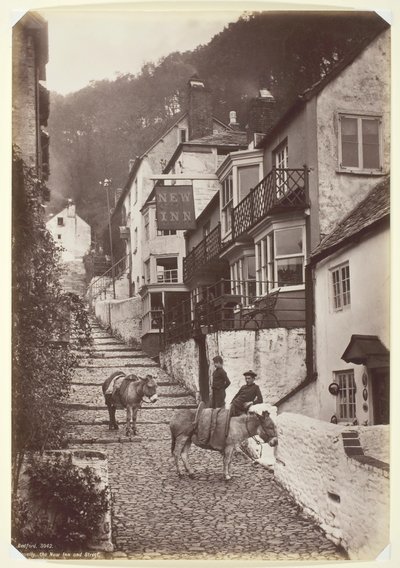 Clovelly, the New Inn and Street by Francis Bedford