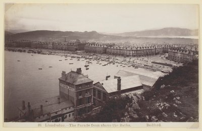 Llandudno - The Parade from above the Baths, 1860-94 by Francis Bedford