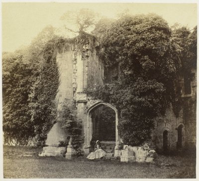 Ruins of Raglan Castle in Monmouthshire by Francis Bedford