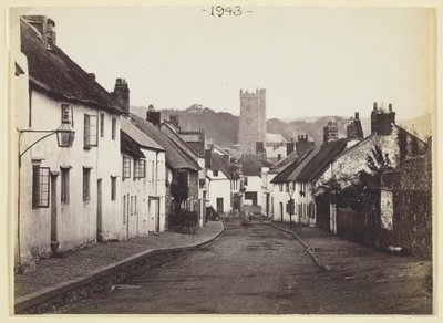 Untitled [thatched cottages and church], 1860-94 by Francis Bedford