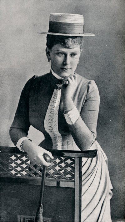 Portrait study of the future Queen Mary, 1885-1911 by Francis Byrne and Co